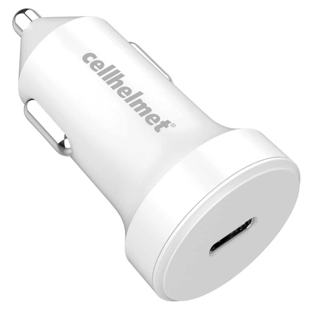 cellhelmet 20-Watt Single-USB Power Delivery Car Charger, White MPN:CAR-PD-20W-W
