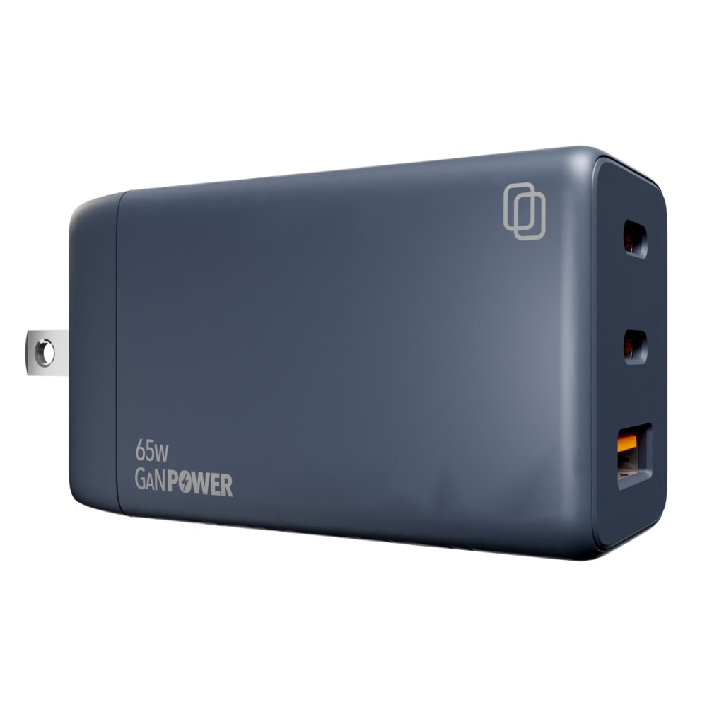 cellhelmet 3-Port 65-Watt USB-C And USB-A GaN Wall Charger, Gray MPN:PB-221