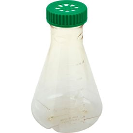 CELLTREAT® 2L Erlenmeyer Flask Vent Cap Baffled Bottom Polycarbonate Sterile 229855