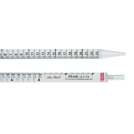 Serological Pipet, Individual Paper/Plastic Wrapped, Sterile, 25mL, PK200 MPN:229025B
