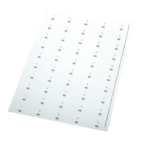 Vent Control Label Sheets, For 50, PK500 MPN:229478