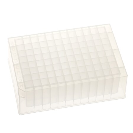 Storage Plate, PP, V-Bottom, Non-sterile, 2.0mL, 96-Deep Square Well, PK25 MPN:229574