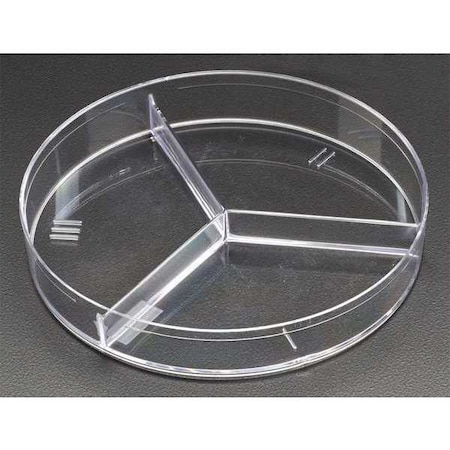 Petri Dish, Polystyrene, 15mL, 3 Well, PK500 MPN:229683
