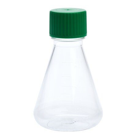 Erlenmeyer Flask, Solid Cap, Plain Bottom, PETG, Sterile, 250mL, PK12 MPN:229804