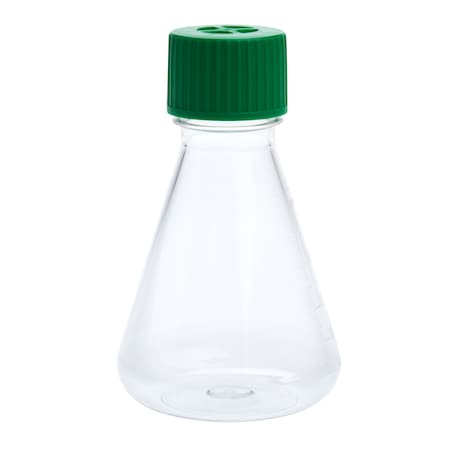 Erlenmeyer Flask, Vent Cap, Plain Bottom, PETG, Sterile, 250mL, PK12 MPN:229805