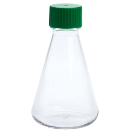 Erlenmeyer Flask, Solid Cap, Plain Bottom, PETG, Sterile, 500mL, PK12 MPN:229808