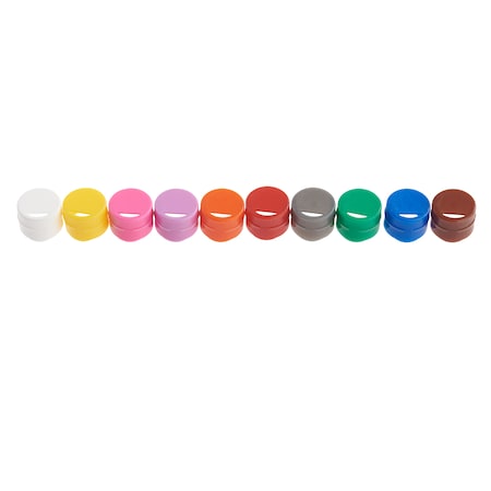 Assorted Color Cap Insert for CF Cryogenic Vials, Non-sterile, PK500 MPN:229940