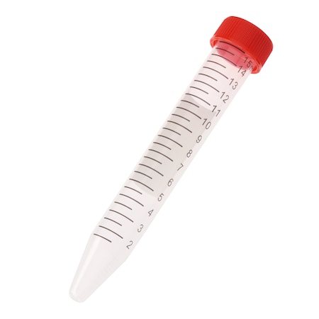 Centrifuge Tube, Red Cap - Bag, Sterile, 15mL, PK500 MPN:230411R
