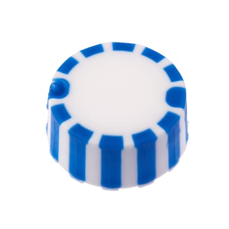 CAP ONLY, Blue Screw Top Micro Tube Grip Cap W/O-Ring, Non-sterile, PK1000 MPN:230840B