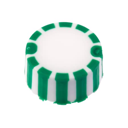 CAP ONLY, Green Screw Top Micro Tube Grip Cap W/O-Ring, Non-sterile, PK1000 MPN:230840G