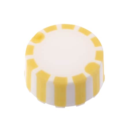 CAP ONLY, Yellow Screw Top Micro Tube Grip Cap W/O-Ring, Non-sterile, PK1000 MPN:230840Y