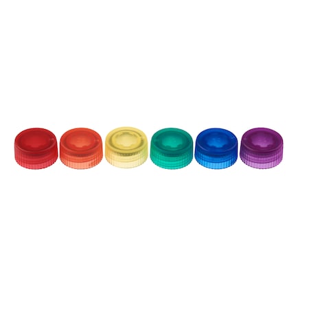 CAP ONLY, Assrtd Clr Scrw Top Micro Tube Cap, O-Ring, Non-sterile, PK1000 MPN:230842A