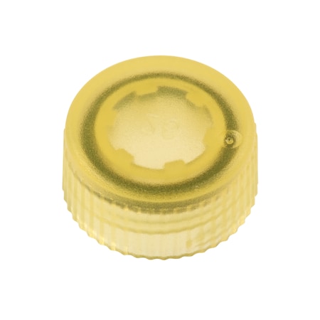 CAP ONLY, Yllw Screw Top Micro Tube Cap, O-Ring, Transluc, Non-sterile, PK1000 MPN:230842Y