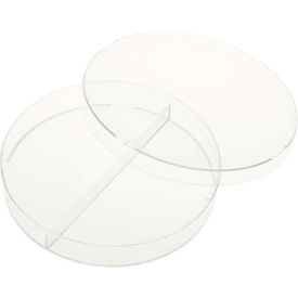 CELLTREAT® 100mm x 15mm Petri Dish 2 Compartments Sterile Clear 500/Case 229682