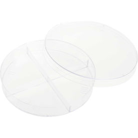 CELLTREAT® 100mm x 15mm Petri Dish 4 Compartments Sterile Clear 500/Case 229684
