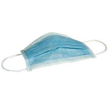 Procedural Mask, 3-Ply, Dual, Non-Adjustable Strap, Molded Nose Bridge, Blue, M, 50 PK MPN:1826ELGRA