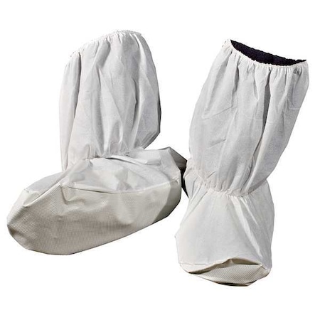 Disposable Boot Covers, Polypropylene, White, Slip Resistant Sole: Yes, XL MPN:244CLX