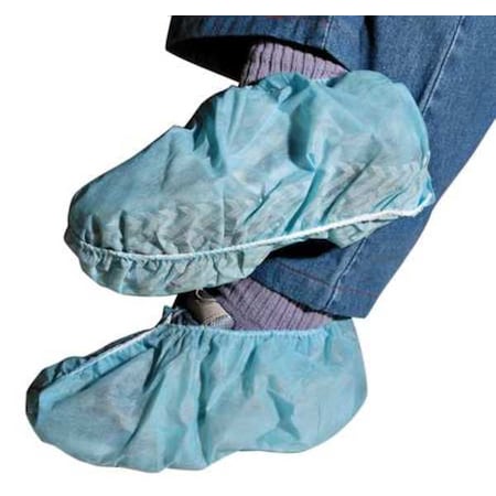 Disposable Shoe Covers, Polypropylene, Blue, Slip Resistant Sole: Yes, XL MPN:28033BGRA
