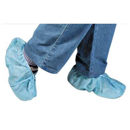 Disposable Shoe Covers, Polypropylene, Blue, Slip Resistant Sole: Yes, XL MPN:28033GRA