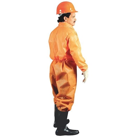 Disposable Coverallss, Collared, 2XL, Polypropylene, Elastic Wrist, Elastic Ankle, Serged Seam MPN:358441XX