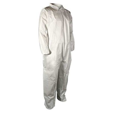 Disposable Coverallss, Collared, 3XL, Polypropylene, Elastic Wrist, Elastic Ankle, Serged Seam MPN:5740XXX