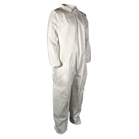 Disposable Coverallss, Collared, 4XL, Polypropylene, Elastic Wrist, Elastic Ankle, Serged Seam MPN:5740XXXX