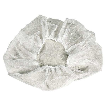 Bouffant Cap, Color White, Diameter 21 in, Latex-Free, Polypropylene, PK1000 MPN:BI4HS