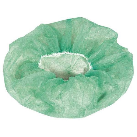 Bouffant Cap, Polypropylene, 21 in Dia., Green, M, 1000 PK MPN:BI4HSGR