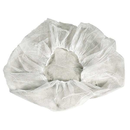 Bouffant Cap, Polypropylene, 28 in Dia., White, XL, 1000 PK MPN:BIXX4HSWT
