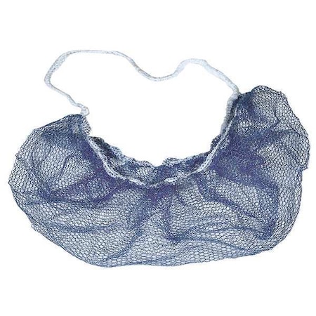 Beard Cover, Polyester, 19 in Dia., Blue, Universal, 1000 PK MPN:BN2HNBL