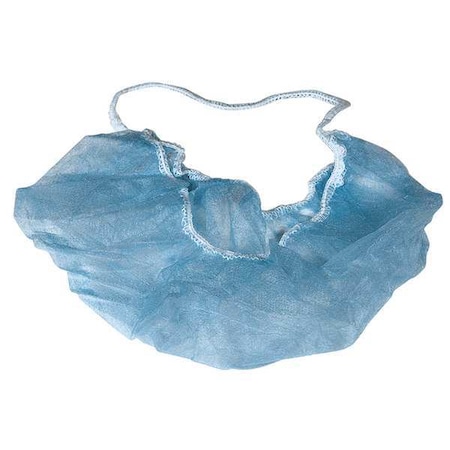Beard Cover, Polypropylene, 19 in Dia., Blue, L, 1000 PK MPN:BP4RBL
