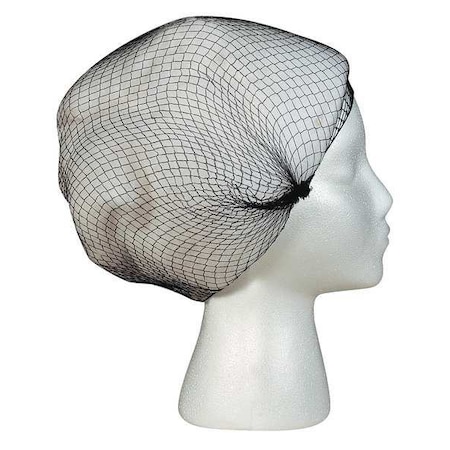 Hairnet, Nylon, 24 in Dia., Black, L, 144 PK MPN:HN3BKM