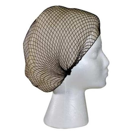 Hairnet, Nylon, 25 in Dia., Dark Brown, L, 144 PK MPN:HN925DBGRA