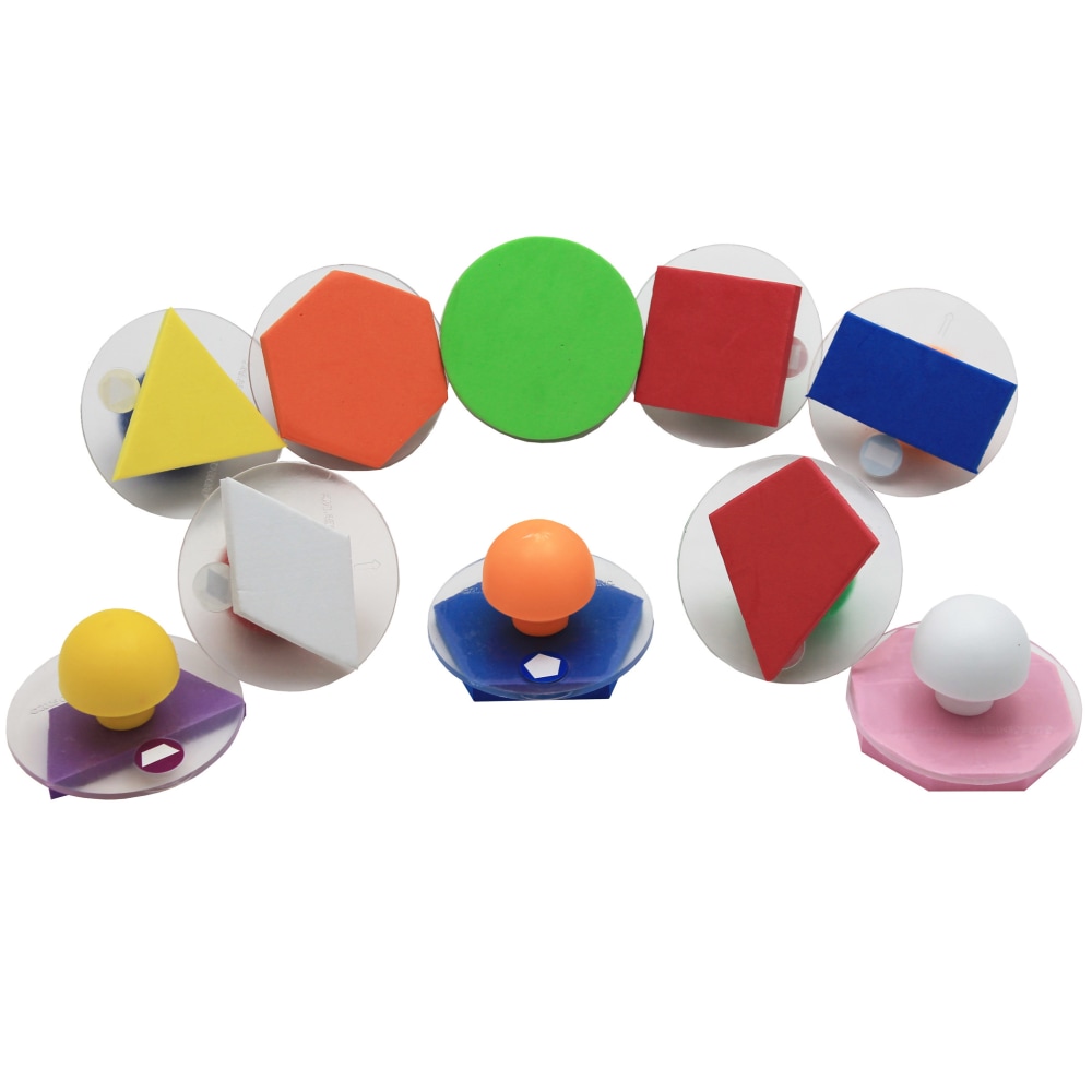 READY 2 LEARN Giant Stampers, Geometric Shapes, Filled In, Set Of 10 MPN:CE-6735