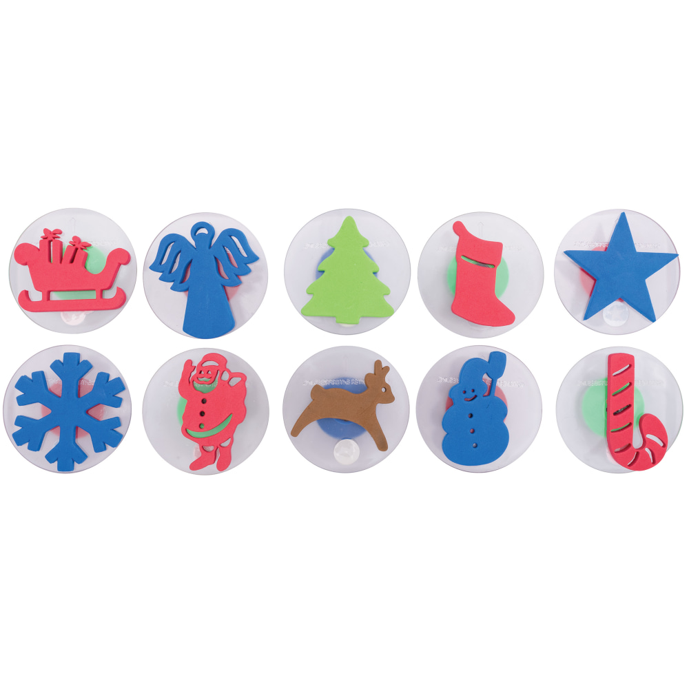 Learning Advantage Ready 2 Learn Giant Stampers, Christmas Shapes, Set Of 10 Stampers MPN:CE-6725