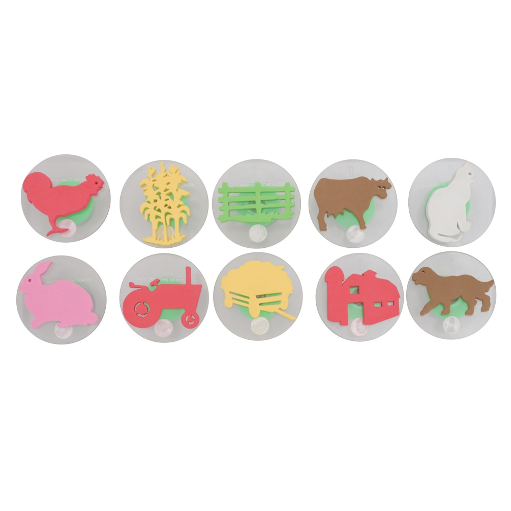 READY 2 LEARN Giant Stampers, Farm Adventure, Set Of 10 MPN:CE-6738