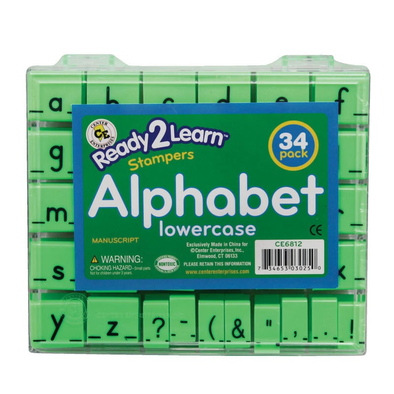 Ready 2 Learn Manuscript Alphabet Stamps Set, Lowercase, 1in MPN:CE-6812