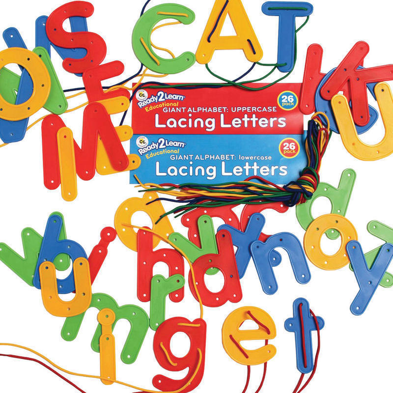 Learning Advantage Ready 2 Learn Lacing Alphabet 68 Piece Set, Multicolor MPN:CE-6903