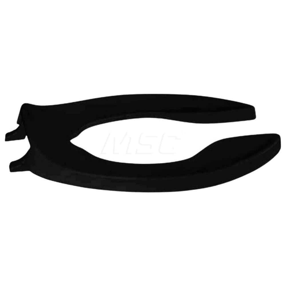 Toilet Seats, Type: Luxury Closed Front w/o Cover and Slow Close , Style: Elongated , Material: Plastic , Color: Black , Outside Width: 15 (Inch) MPN:1500STSCC-407
