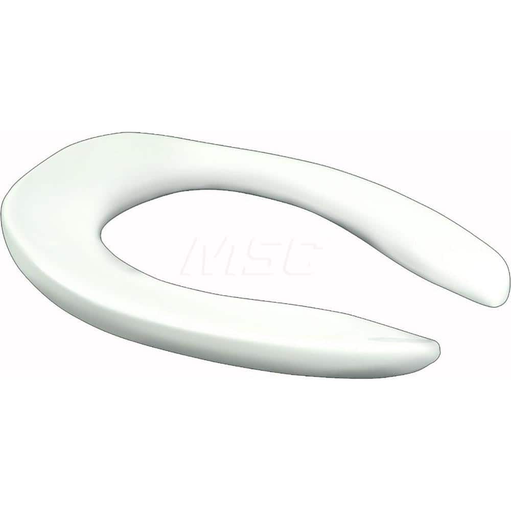 Toilet Seats, Type: Closed Front w/ Cover , Style: Elongated , Material: Plastic , Color: White , Outside Width: 14-1/2 (Inch) MPN:500STSCCSSFE1