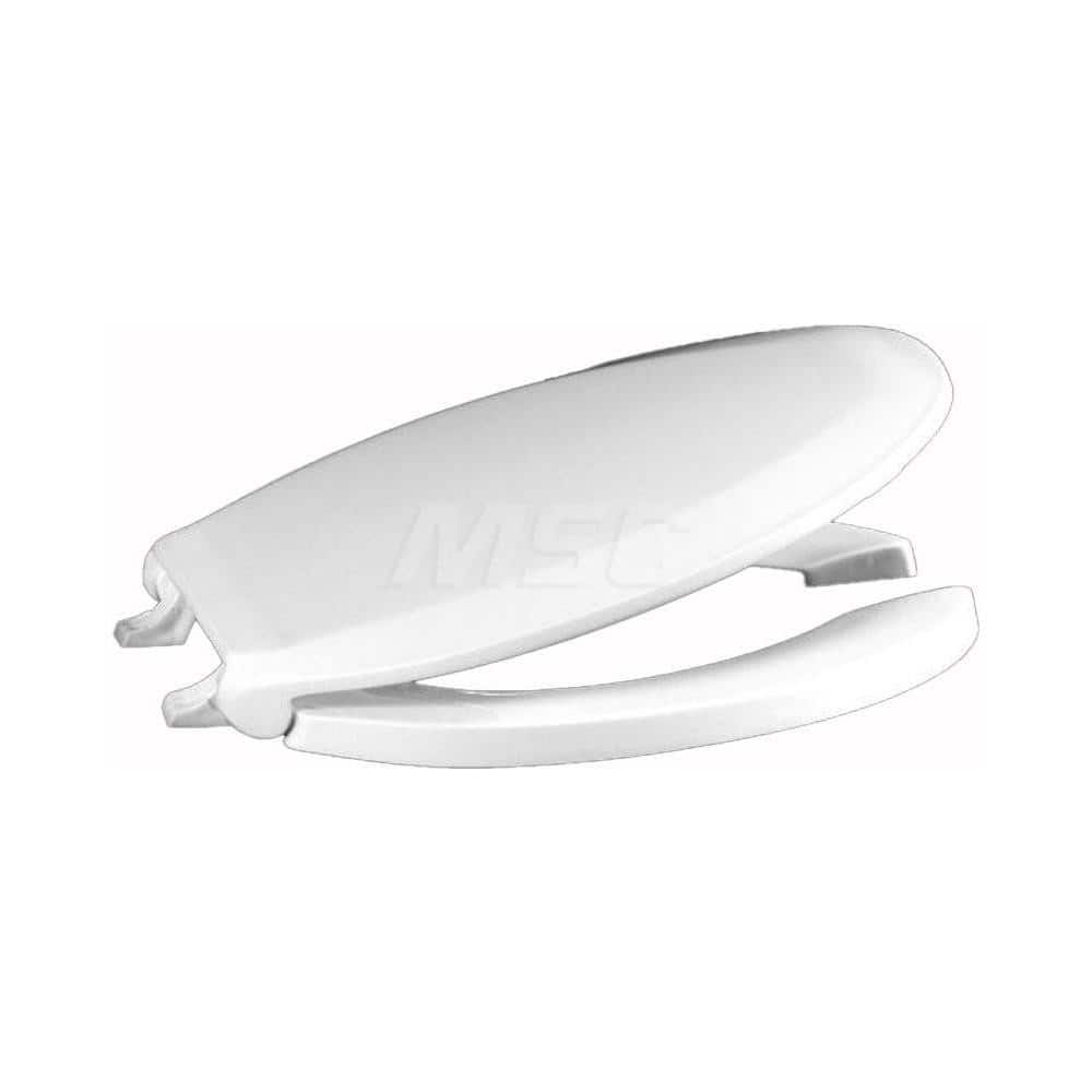 Toilet Seats, Type: Open Front w/ Cover and Self-Sustaining , Style: Self-Sustaining , Material: Plastic , Color: White , Outside Width: 14-3/8 (Inch) MPN:820STSSFE-001