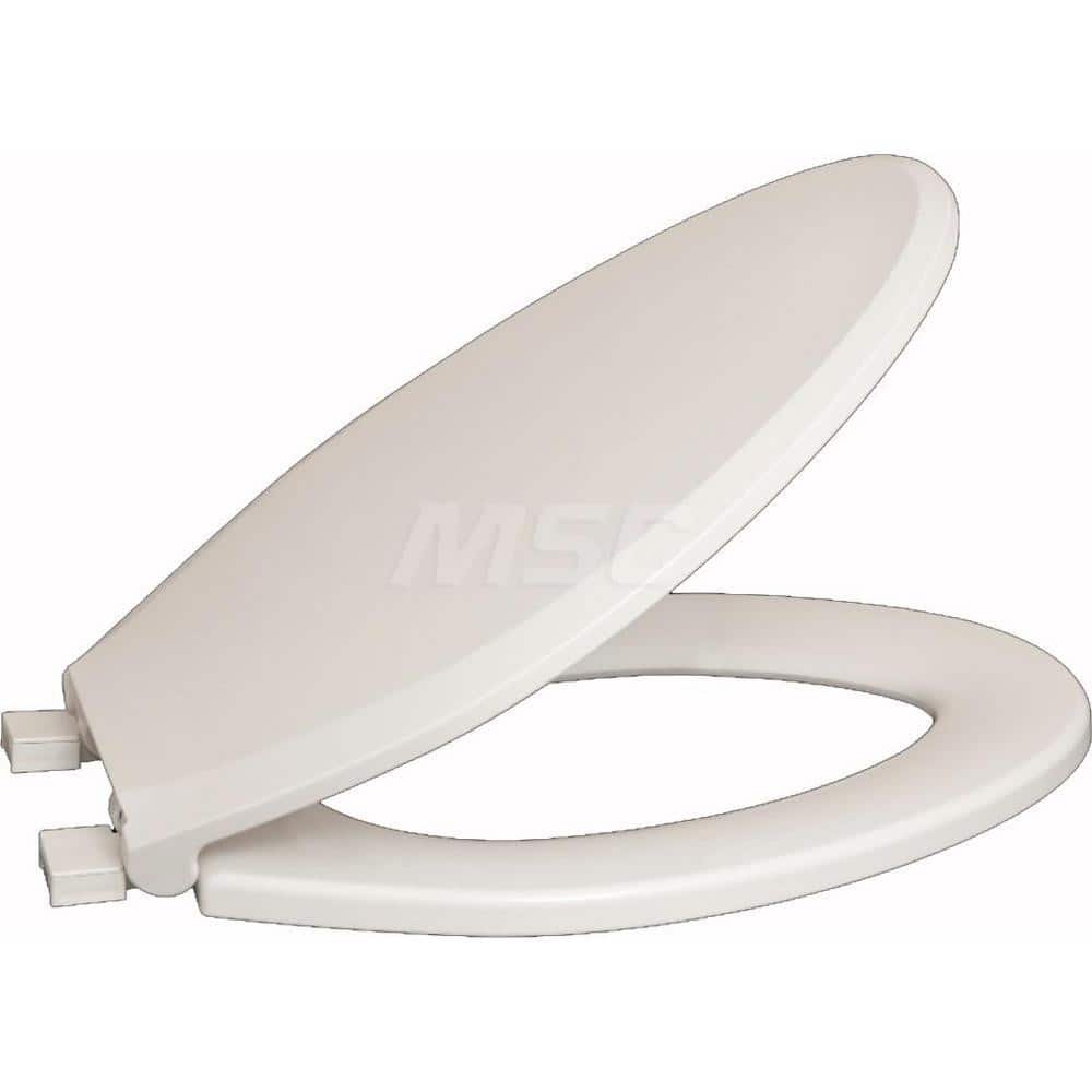 Toilet Seats, Type: Closed Front w/ Cover , Style: Elongated , Material: Plastic , Color: White , Outside Width: 14-1/2 (Inch) MPN:DS4200LC-001