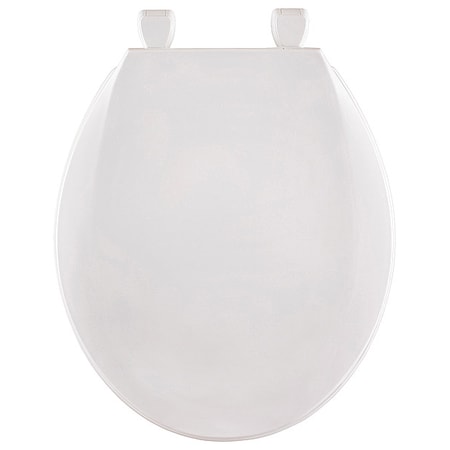 Toilet Seat With Cover, Top-Mounted Hinge, Round, White MPN:1200BP8-001