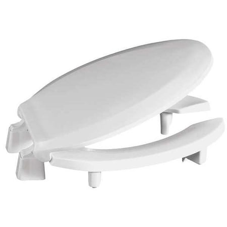 Toilet Seat With Cover, Check Hinge, Elongated, White MPN:3L820STS-001