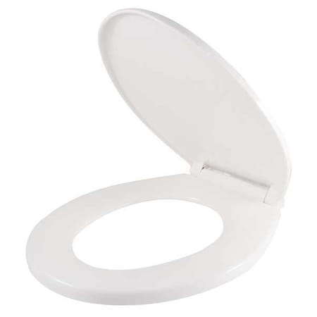 Toilet Seat With Cover, Toilet Seat, Round, White MPN:4100-001