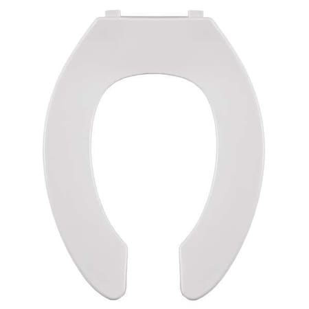 Toilet Seat Without Cover, Self-Sustaining Check Hinge, Elongated, White MPN:550STSCC-001