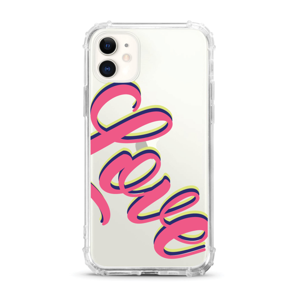 OTM Essentials Tough Edge Case For iPhone 11, Pink Neon Love, OP-ACP-Z127A MPN:OP-ACP-Z127A