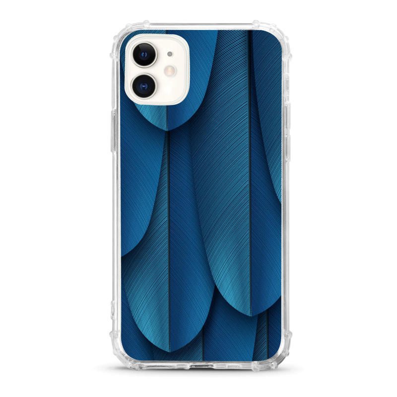 OTM Essentials Tough Edge Case For iPhone 11, Blue Feathers, OP-ACP-Z134A MPN:OP-ACP-Z134A