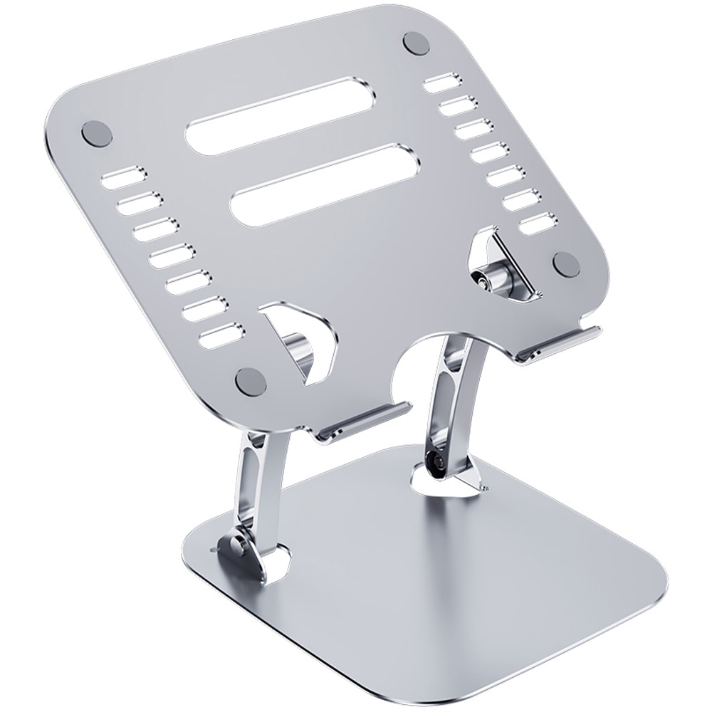 OTM Essentials Adjustable Laptop Stand, 10-5/8inH x 9inW x 9inD, Silver MPN:OB-A2A