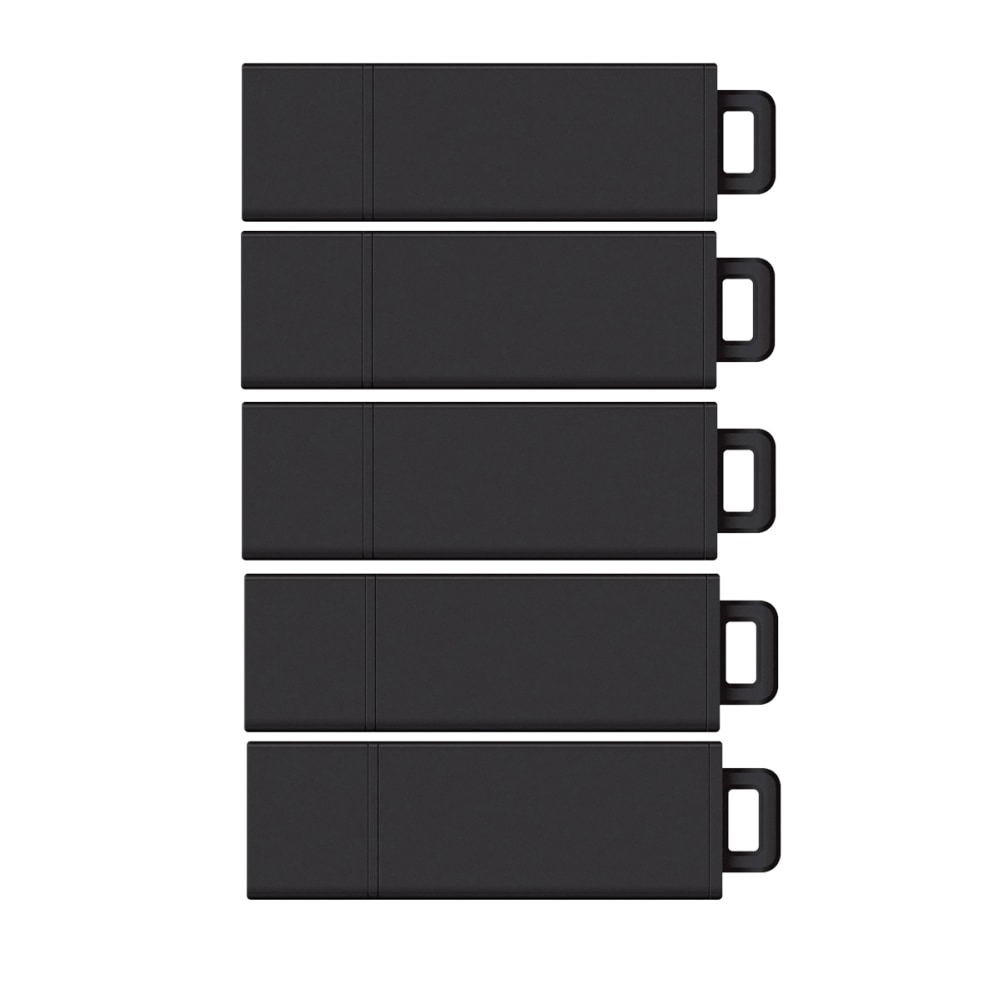 Centon DataStick Pro USB 2.0 Flash Drives, 32GB, Sport Black, Pack Of 5 Flash Drives, DSW32GB5PK MPN:DSW32GB5PK